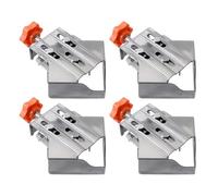 LgowithU Lot de 4 tendeurs d'angle à 90 degrés avec pin oscillant, poignée unique, en acier inoxydable, pour le travail du bois, l'ingénierie, les cadres photo