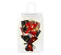 LgowithU Rose préservée avec lumière LED, cadeau éternel pour femme, bouquet de roses éternelles, cadeaux romantiques pour épouse, petite amie, maman pour la Saint-Valentin, la fête des mères, un