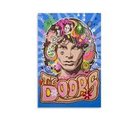 LGQSCWZP Impression sur toile pour album de musique The Doors - Motif groupe populaire et chanteur incroyable - Décoration murale pour chambre à coucher - 20 x 30 cm - Style sans cadre