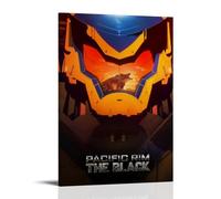 LGQSCWZP Pacific Rim The Black Great Anime Merveilleux poster sur toile Décoration murale pour chambre à coucher Style cadre 30 x 45 cm