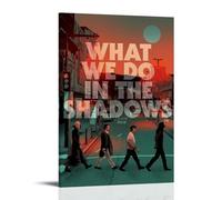 LGQSCWZP Poster sur toile « What We Do in The Shadows » - Art mural décoratif pour chambre à coucher - 30 x 45 cm - Style cadre