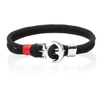 LGT Jewels Bracelet Ancre Homme Corde Noir