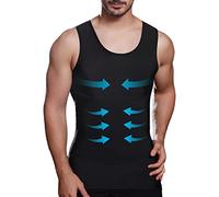 Lgtfy - Gilet amincissant pour homme - Maillot de compression pour gynécomastie - Contrôle du ventre - Change en quelques secondes, noir, Taille XL