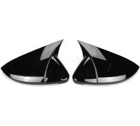 LGTYFVS Coques de Rétroviseurs Extérieurs pour VW Golf 7 MK7 MK7.5 R GTI 2014-2019, Jeu de 2 Capuchons Couvercle et Habillage Latéral de Protection et Remplacement,Gloss Black