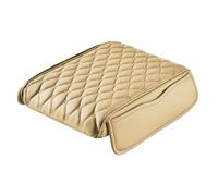 LGTYFVS Tapis de Protection pour Console Centrale pour Toyota Landcruiser J15 7seats 2009-2025, Housse d’Accoudoir avec Coussin en Mousse Mémoire et Poche de Rangement,Beige