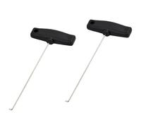 Lguaquanx 2 pièces Crochet de Démontage pour Tableau de Bord de Voiture, Kit d'outils d'extraction pour Compteur de Vitesse pour MercedesBenz, pour SL R107/R129, Roadster W107, 8 et Coupé W114/W115