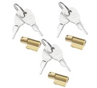 Lguaquanx 3 Pièces Cadenas Remorque avec 6 Clés, Verrouillage à Fiche, Verrou à Fiche pour Attelage Remorque, Antivol Remorque Clé Compatible avec Remorque pour Earth Daxara Maypole