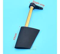 LGuenrot Gouvernail de Direction en Nylon de Bonne qualité, gouvernail en Plastique for Bateau RC, Hauteur 28 mm/36 mm/44 mm/52 mm, Bras à 90 degrés ou 180 degrés(44mm Single Arm)