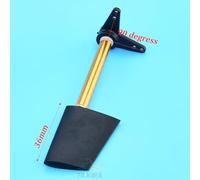 LGuenrot Gouvernail de Direction en Nylon de Bonne qualité, gouvernail en Plastique for Bateau RC, Hauteur 28 mm/36 mm/44 mm/52 mm, Bras à 90 degrés ou 180 degrés(36mm 90 Degrees Arm)
