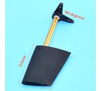 LGuenrot Gouvernail de Direction en Nylon de Bonne qualité, gouvernail en Plastique for Bateau RC, Hauteur 28 mm/36 mm/44 mm/52 mm, Bras à 90 degrés ou 180 degrés(52mm 90 Degrees Arm)