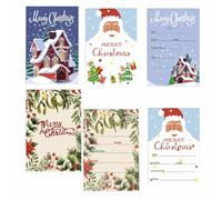 LGWJHCY 30 Pièces Invitations Personnalisées Cartes Voeux Noël, Cartes Soirée D'invitation de Noël, Carte D'invitation à la fête de Noël pour Amis Camarades de Classe Collègues Voisins