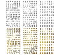 LGWJHCY Autocollants Alphabet, 6 Feuilles Autocollants Alphanumériques Pailletés, Jeu Autocollants Alphabet Coloré, Autocollants Alphabet pour Enfants, pour Décoration Arts, DIY Cartes