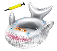 LGWJHCY Bouée Natation Requins Gris Gonflable Cartoon, Anneau Natation Gonflable d'été Eau Jouet, Anneau Natation pour Enfants, pour Summer Pool Beach Party, Enfant Aide à la Nage et Accessoires