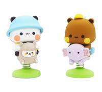 LGWJHCY BubuDudu - Lot de 2 figurines Wobble - Mini BubuDudu - Jouet de décoration de voiture personnalisé - BubuDudu Panda - Décoration de bureau
