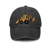 LGWJHCY Casquette Baseball,Casquette Baseball d’excavatrice,Casquette Baseball Protection UV,Casquette Baseball Réglable,Chapeau d’été garçons Filles Taille Unique 2-5 Ans (Noir)