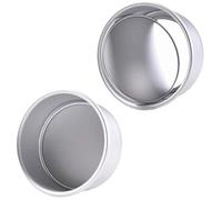 LGWJHCY Lot de 2 moules à gâteau, ronds, de 10,2 cm, avec fond amovible, en aluminium anodisé, antiadhésif, avec fond amovible