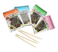 LGWJHCY Lot de 40 feuilles de papier à gratter magiques pour enfants, dessin à rayures, graffiti, dégradé de couleur, carnet à gratter avec stylos en bois pour anniversaire, artisanat pour enfants