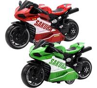 LGWJHCY Modèle de moto 2 pièces, réplique de haute simulation en PVC, statue décorative pour bureau, objet de collection (modèle moto)