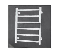 LGYGMD Porte-Serviettes Chauffant en Acier Inoxydable, sèche-Serviettes Mural à 6 Barres, température constante, Chauffe-Serviettes Salle de Bain Blanc pour séchage Rapide Un Confort