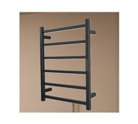 LGYGMD Porte-Serviettes Chauffant en Acier Inoxydable Support séchage Mural Barres avec câble Dur à température constante Noir - Chauffe-Serviettes sèche-Serviettes idéal pour Salle de Bain