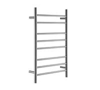 LGYGMD Porte-Serviettes électrique Mural, Chauffe-Serviettes Chauffant à Barres Acier Inoxydable avec Interrupteur en métal Commande tatique - Câblé argenté pour Un séchage Efficace