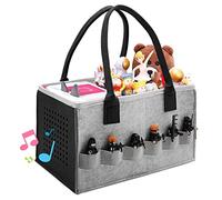 LGZIN Étui de Transport pour Toniebox, Sac de Transport Toniebox avec Poignée, Sac de Transport Tonies, Sac de Rangement en Feutre pour Figurine Tonies, Peut Contenir