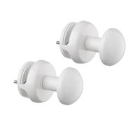 LH Paire de porte-serviettes Handy Grip sans trous pour la salle de bain, auto-vissant au radiateur sèche-serviettes à lames plates sans perçage - Fabriqué en Italie