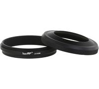 LH-X49B 2 in 1 Ultra Thin Metal Lens Hood with Adapter Ring for Fujifilm Fuji FinePix X100 X100S X100T X70 X100F DSLR Camera Black Replaces Fujifilm LH-X100 AR-X100 LH-X70