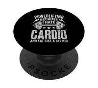 L'haltérophilie Parce Que Je déteste Le Cardio et Que Je Mange comme Un Gros Enfant PopSockets PopGrip Adhésif