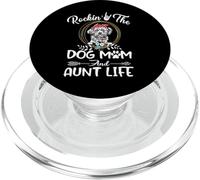 Lhasa Apso Rocking The Dog Mom and Aunt Life Mothers Day PopSockets PopGrip pour MagSafe