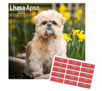 Lhassa Apso Calendrier 2026 | Calendrier 16 mois | Du 25 septembre au 26 décembre