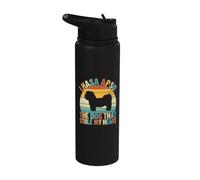 Lhassa Apso le chien qui a volé mon cœur Lhassa Apso Stainless Steel Insulated Water Bottle