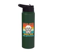 Lhassa Apso petite taille grande attitude Lhasa Apso Stainless Steel Insulated Water Bottle