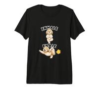 Lhassa Apso pratiquant Le Yoga Inhale - Exale DIGOR drôle T-Shirt Haut de Gamme