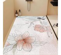 Lhayeu Tapis en loofah doux - Tapis de sol robuste pour zones à forte circulation - Texture résistante pour la décoration du salon, de la chambre à coucher ou du bureau, durable - 40 x 80 cm