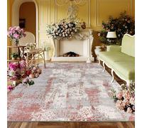 Lhayeu Tapis moderne texturé en velours cristal qui ne perd pas ses poils, peu d'entretien pour les zones à fort trafic, 50 x 80 cm