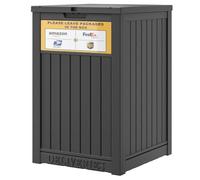 LHBGO Boîte de livraison pour l'extérieur avec panneau, rangement de 125 litres avec fermeture sécurisée, grande double paroi en résine étanche