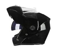 LHBM Casque modulable,Flip Up Casque Adulte Moto,Casque De Moto Intégral Modulable Homologué ECE 22.06 avec Double Visière Évitement des collisions pour Adultes Hommes Et Femmes F,L(59-60cm)