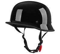 LHBM Demi-Casque de Moto Vintage Casque Mobylette Bols Rétro Style Allemand Casque,Dot/ECE Homologué Personnalité Casque Jet De Sécurité pour Hommes et Femmes B,56-62CM