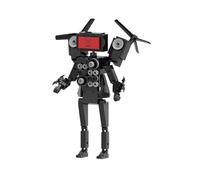 LHBM Skibid Toilet TV Man Building Block Toys,Amélioré Multivers TV Man Block Toys,Ensemble de Blocs de Construction de Jouets Skibid Toilet,Jouets Cadeaux pour Enfants B