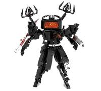 LHBM Skibid Toilet TV Man Building Block Toys,Toilet Man Action Figure Bloc de Construction Jouet,Ensemble de Blocs de Construction de Jouets Skibid Toilet,Jouets Cadeaux pour Enfants I