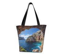 LHBWCVN Arch in Mallorca Espagne Sac fourre-tout pour femme avec poignée sur le dessus, grand sac besace à bandoulière, sac à main décontracté, sac de courses esthétique, sac d'épicerie, sac de