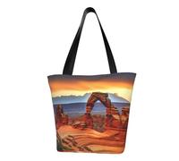 LHBWCVN Arches National Park Sac fourre-tout pour femme avec poignée sur le dessus, grand sac besace à bandoulière, sac à main décontracté, sac de courses esthétique, sac d'épicerie, sac de travail