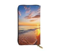 Lhbwcvn Beau portefeuille en cuir avec blocage RFID pour cartes de crédit et argent avec fermeture éclair et support pour téléphone portable, Noir , Taille unique