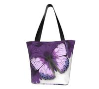 LHBWCVN Beau sac fourre-tout en forme de papillon pour femme avec poignée sur le dessus, grand sac besace à bandoulière, sac à main décontracté, sac de courses esthétique, sac d'épicerie, sac de