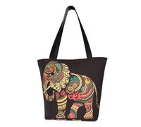 LHBWCVN Beau sac fourre-tout en forme d'éléphant pour femme avec poignée sur le dessus, grand sac besace à bandoulière, sac à main décontracté, sac de courses esthétique, sac d'épicerie, sac de