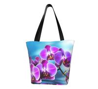 LHBWCVN Beau sac fourre-tout orchidée pour femme, sac à main avec poignée sur le dessus, grand sac besace à bandoulière, sac à main décontracté, sac de courses esthétique, sac d'épicerie, sac de