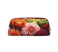 LHBWCVN Belle trousse à crayons colorée de grande capacité, trousse à crayons esthétique, trousse de maquillage en cuir pour femmes et hommes, trousse de toilette de voyage avec fermeture éclair