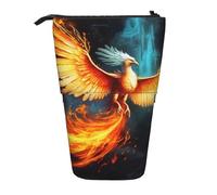 LHBWCVN Belle trousse de maquillage Phoenix sur pied, télescopique, trousse à crayons portable, jolie trousse à crayons pour homme et femme, pochette de voyage pour pièces de monnaie