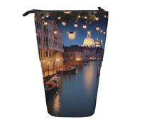 LHBWCVN Belle trousse de maquillage Venice at Night - Trousse à crayons télescopique - Portable - Jolie trousse à crayons - Pour homme et femme - Pour voyage, pièces de monnaie